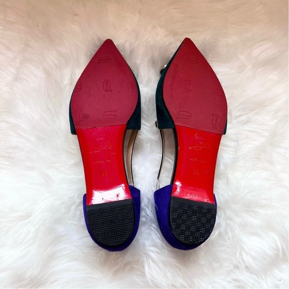 CHRISTIAN LOUBOUTIN Tudor Young Embellished Flats - Picture 7 of 9